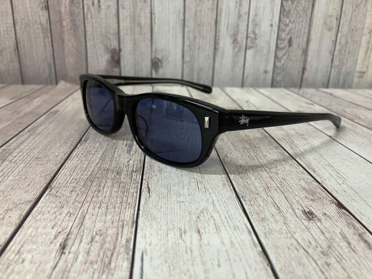 STUSSY ステューシー サングラス MICHAEL ブラックフレーム ブルー