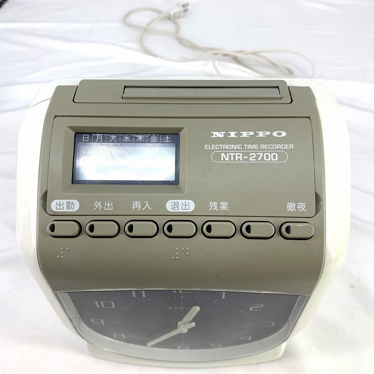 NIPPO タイムレコーダー NTR-2500 動作確認済み 本体のみ - メルカリ