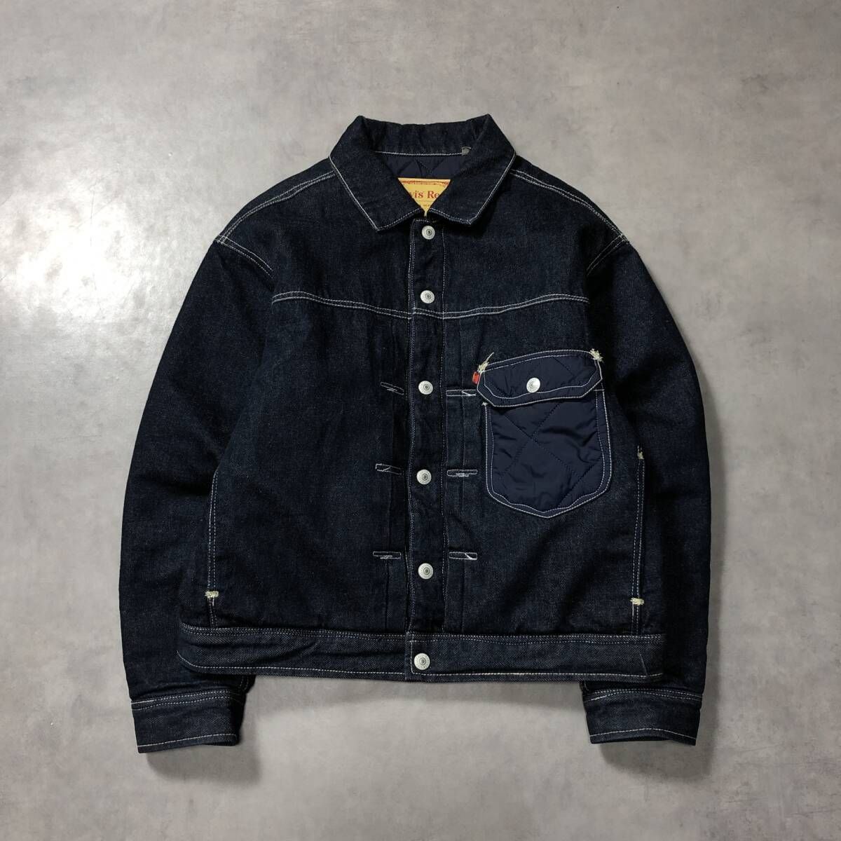 GQ4772◇Levi's RED : キルティング切替 リバーシブルデニムトラッカー