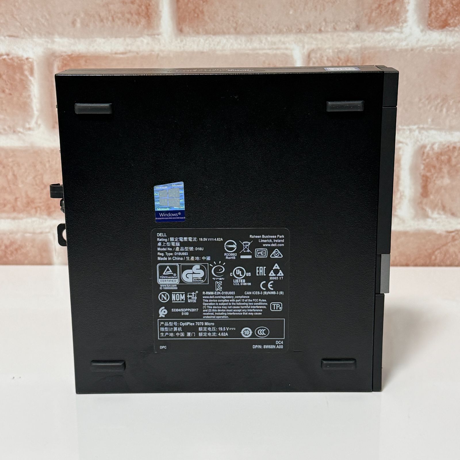 小型 第9世代 i5 512GB/16GB DELL D12 第9世代Core/16GBメモリ搭載のミニPC「Optiplex 7070 Micro」が29,800