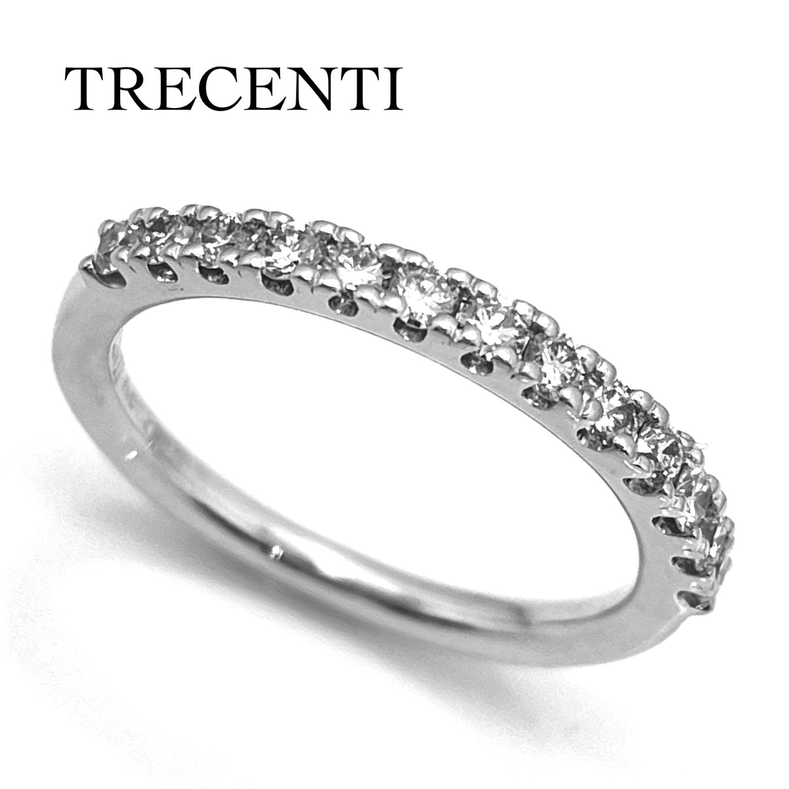 TRECENTI / トレセンテ ハーフエタニティ ダイヤリング K18WG 0.36ct 