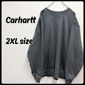 Carhartt トップス クルーネック スウェット 2XLサイズ グレー Carhartt トップス クルーネック スウェット 2XLサイズ グレー