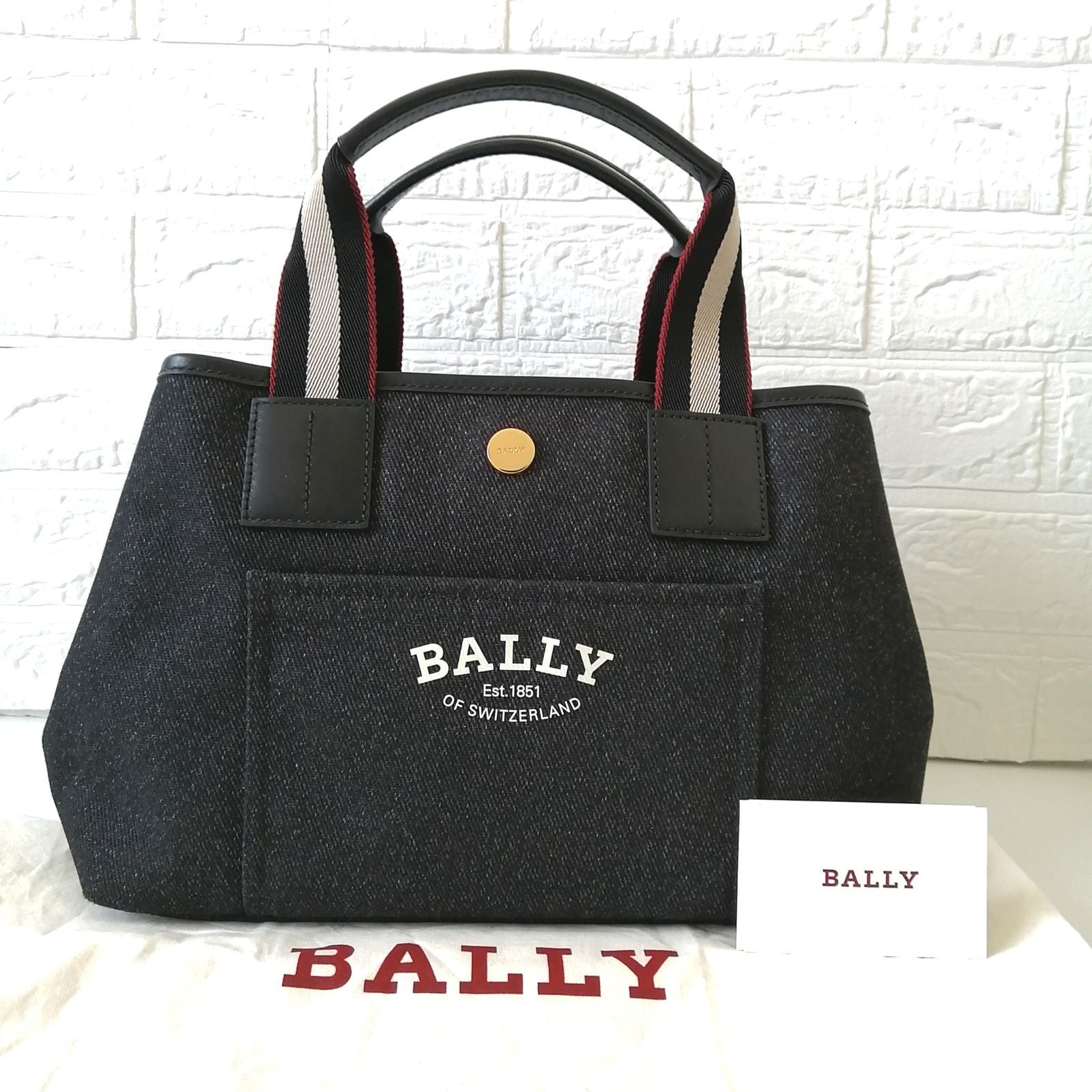 【極美品❗️】BALLY バリー デニムトートバッグ 美品 バリー BALLY トートバッグ ドライヴァリアハンドバッグ ネイビー