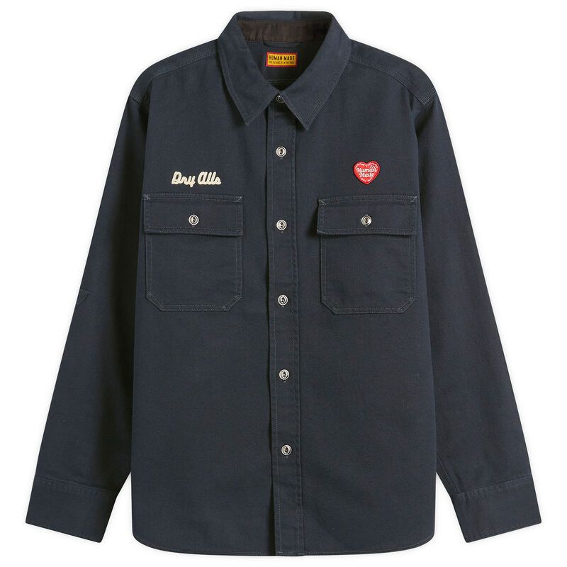 ヒューマンメイド メンズ トップス シャツ Human Made Work Shirt Navy 
