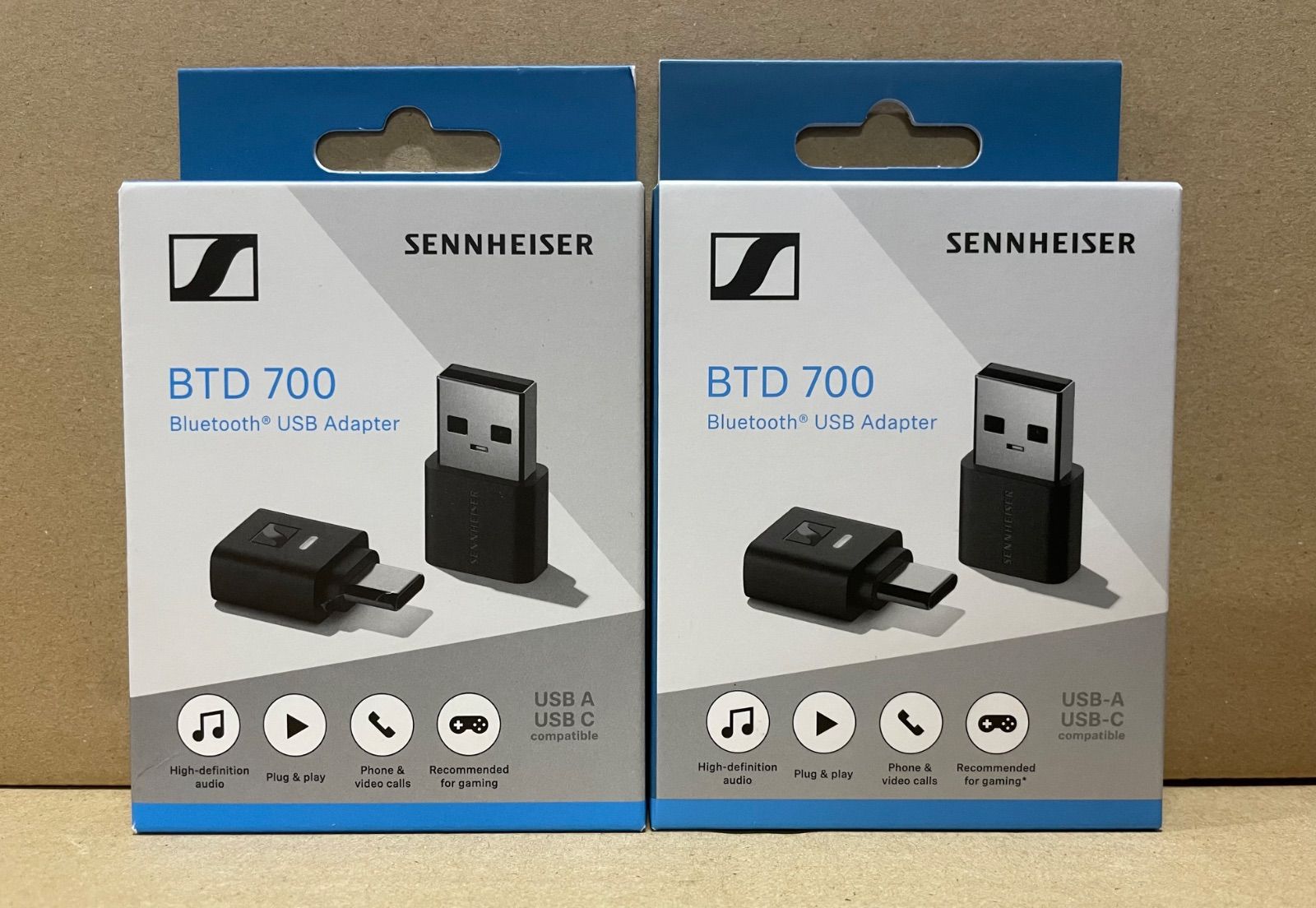 【新品未開封】2個セット ゼンハイザー(Sennheiser) BTD 700 Bluetooth USB Adapter アダプター ブラック