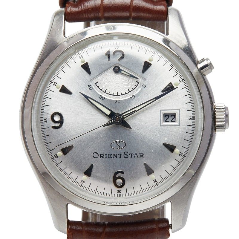 オリエント オリエントスター EX0C-C0 ステンレススチール レザー メンズ ORIENT 1-0254657
