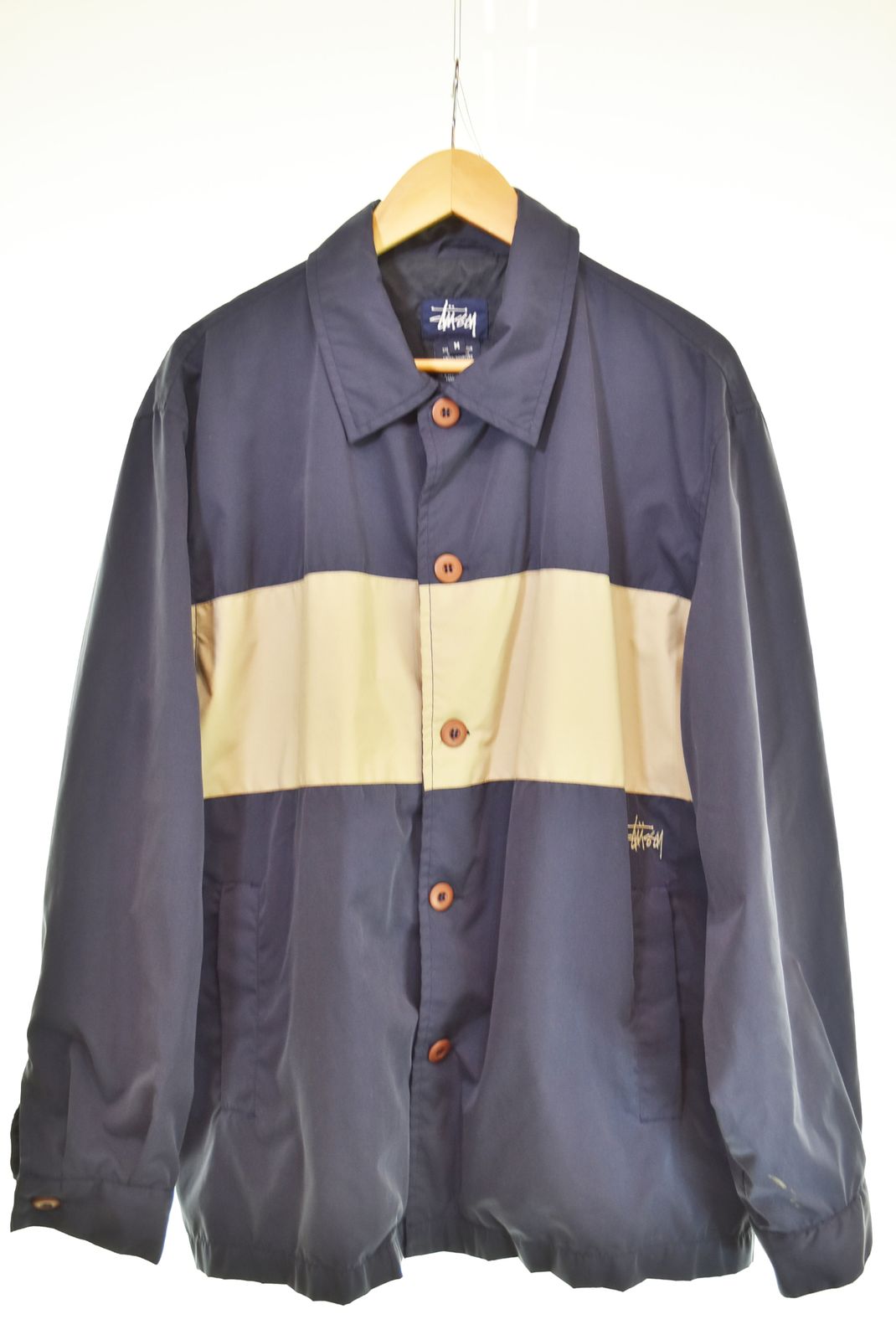 ステューシー STUSSY 90'S-00'S old stussy coach jacket 紺タグ