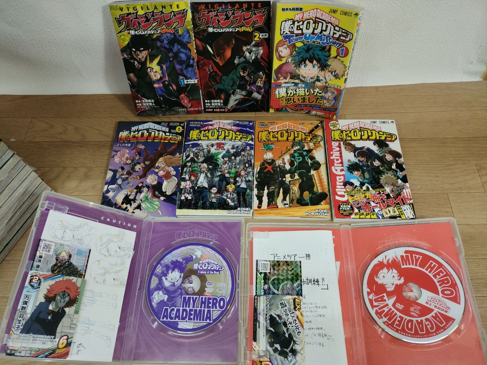 ☆①【未開封13冊】 僕のヒーローアカデミア 1～42巻＋関連本7冊＋DVD2