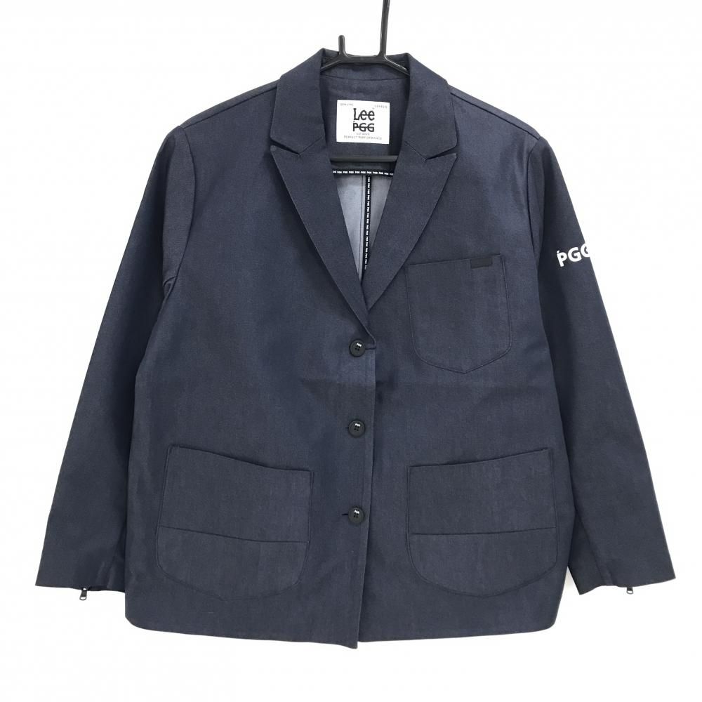 新品】PGGパーリーゲイツ×Lee テーラードジャケット ネイビー 袖ロゴ