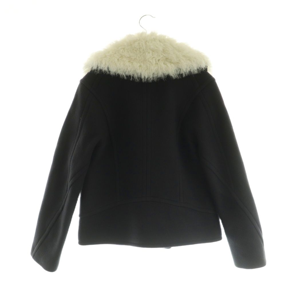 ラグ&ボーン RAG&BONE 襟フェイクファー付き Pコート 金ボタン XS