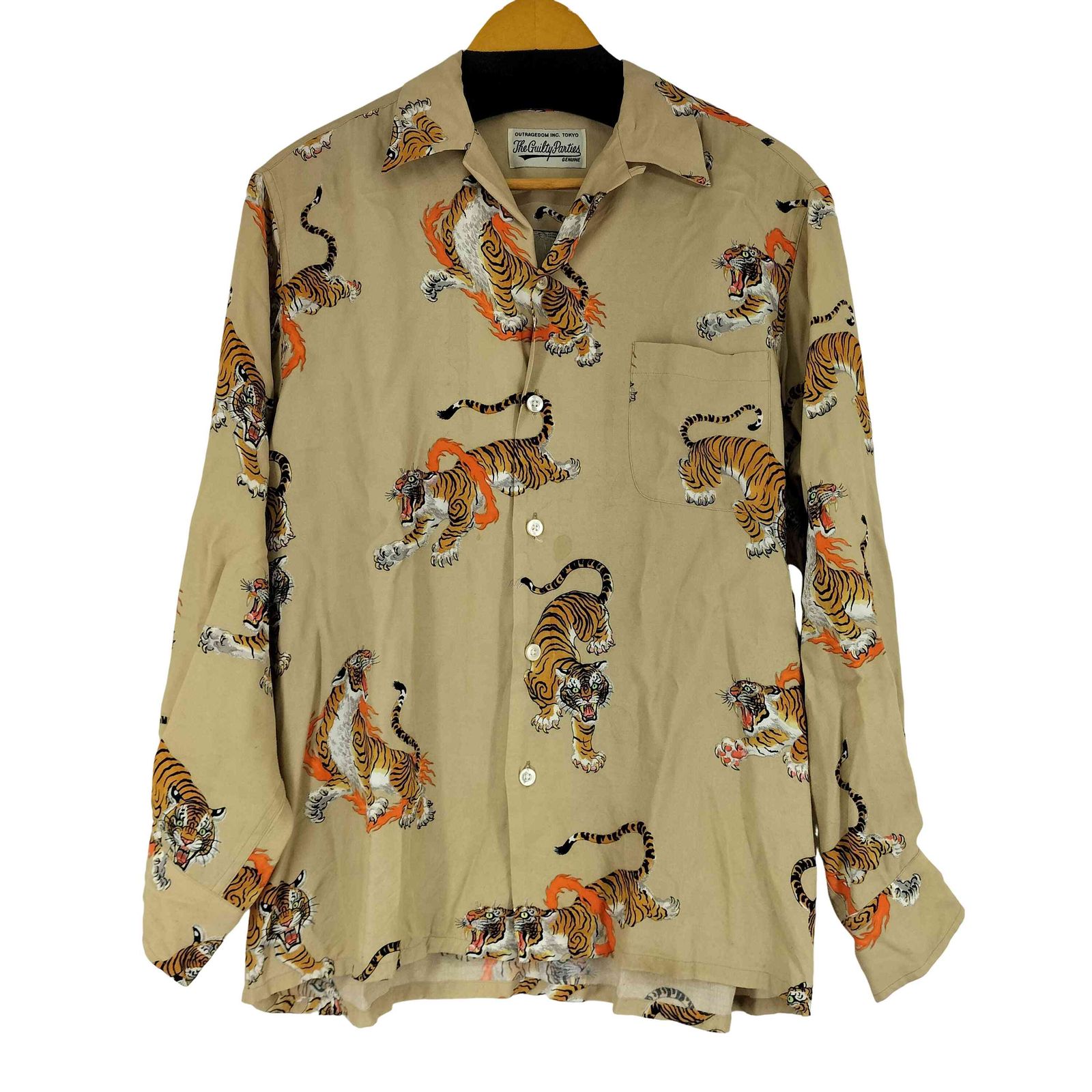 ワコマリア WACKO MARIA THE GUILTY PARTIES 虎柄 L/S シャツ メンズ 