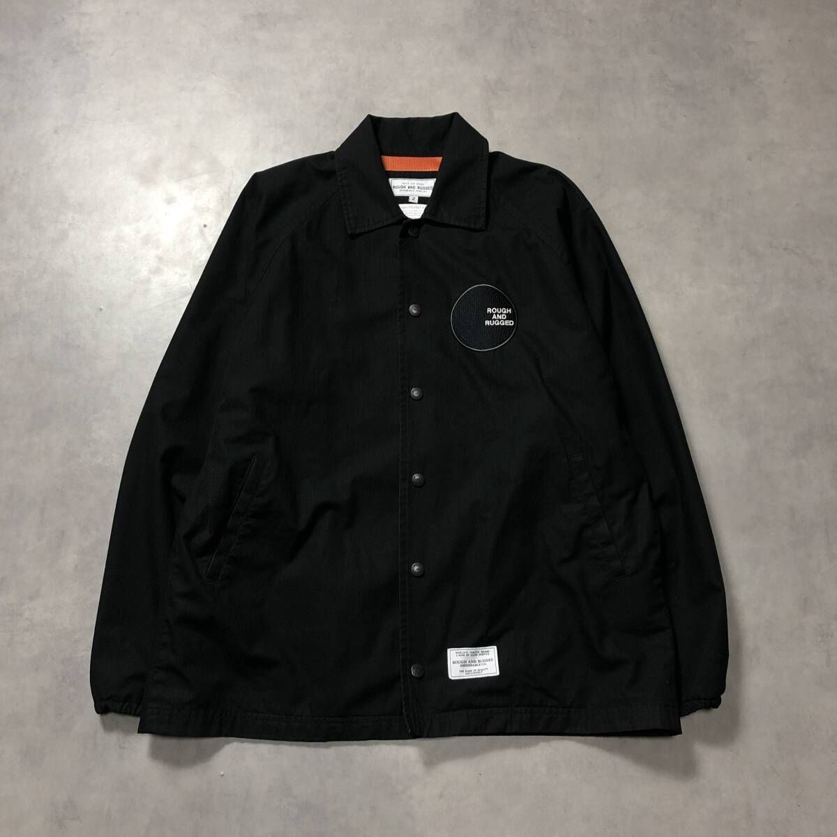 GQ4779◇ROUGH AND RUGGED : ARMY RIP-STOP COACH JACKET◇2◇黒 定価