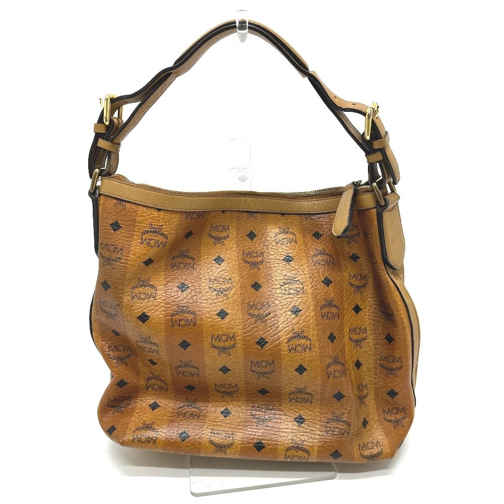 ◇A6157 MCM エムシーエム ヴィセトス柄 レザー 2WAY ビジネス バッグ