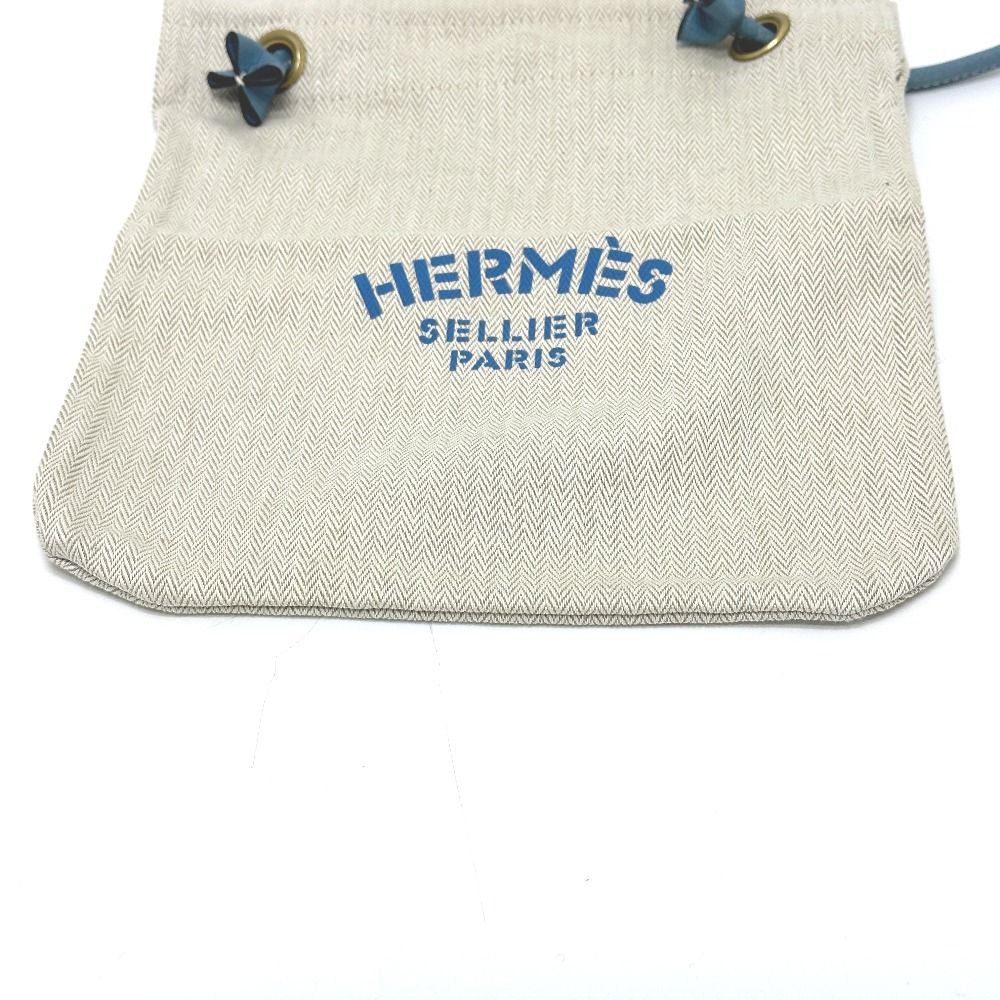 HERMES エルメス ショルダーバッグ ロゴ アリーヌPM キャンバス