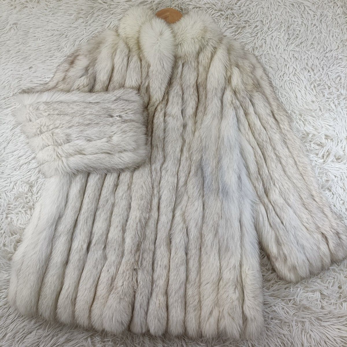 ブルーフォックス ファーコート FUR FLASH リアルファー 貂 本毛皮