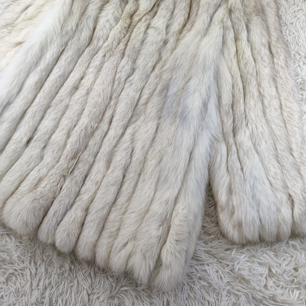 ブルーフォックス ファーコート FUR FLASH リアルファー 貂 本毛皮