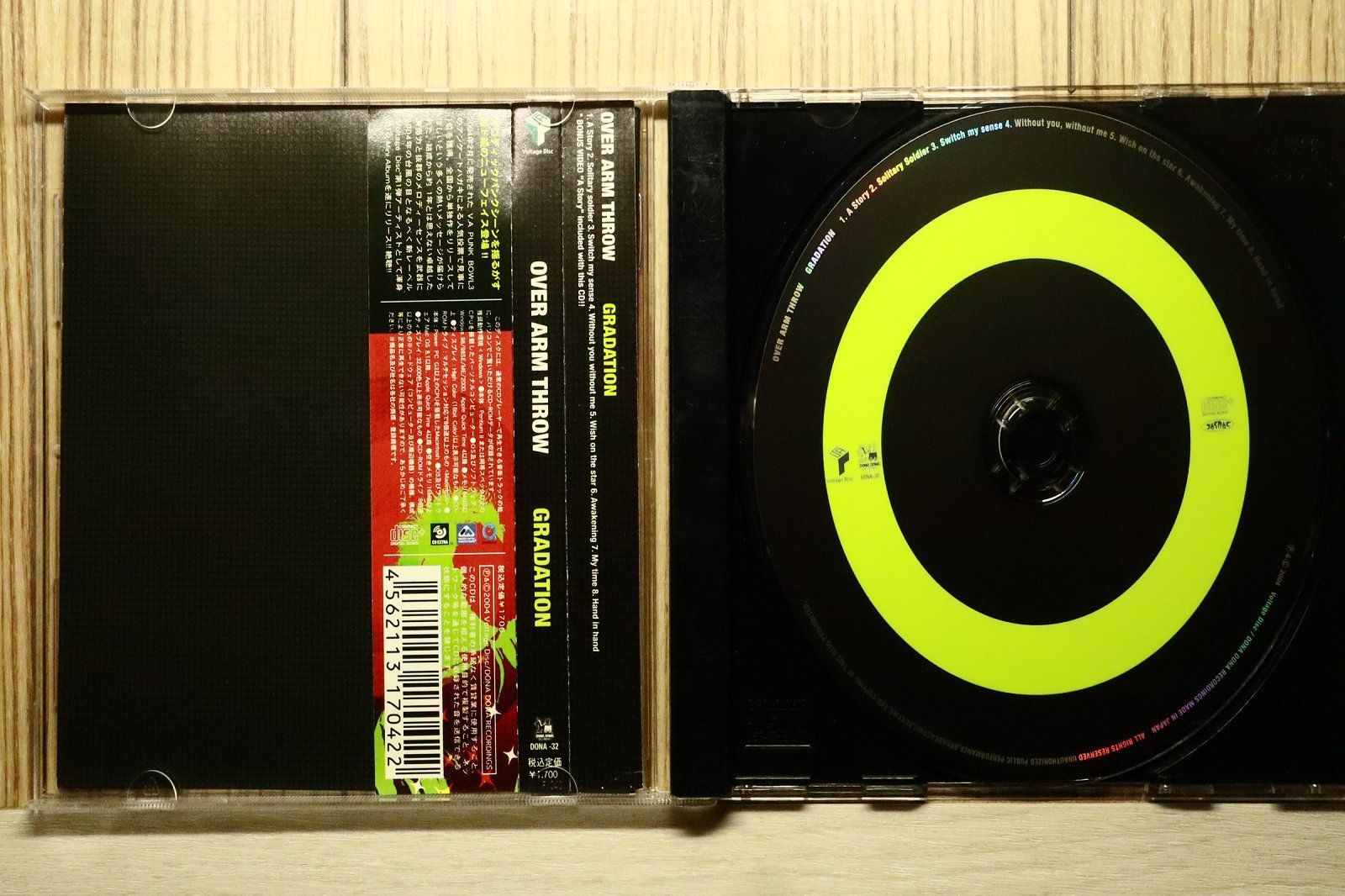 国内盤CD☆オーバー・アーム・スロー/OVER ARM THROW□ GRADATION