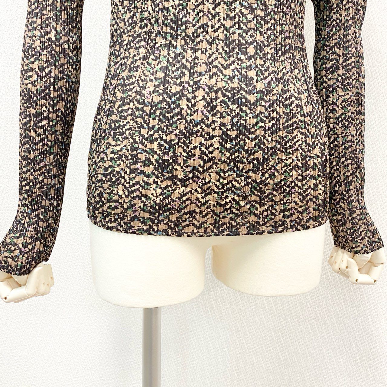 Ai18 《極美品》PLEATS PLEASE プリーツプリーズ ハイネック長袖 