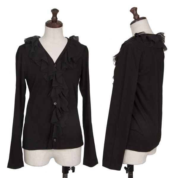 コムコム コムデギャルソンCOMME des GARCONS コットンフロントフリル