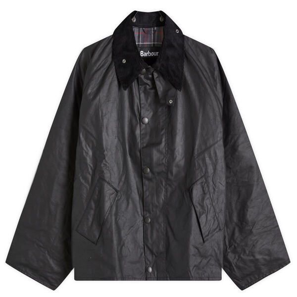 バブアー メンズ アウター ジャケット・ブルゾン Barbour OS Transport Wax Jacket Black ブラック