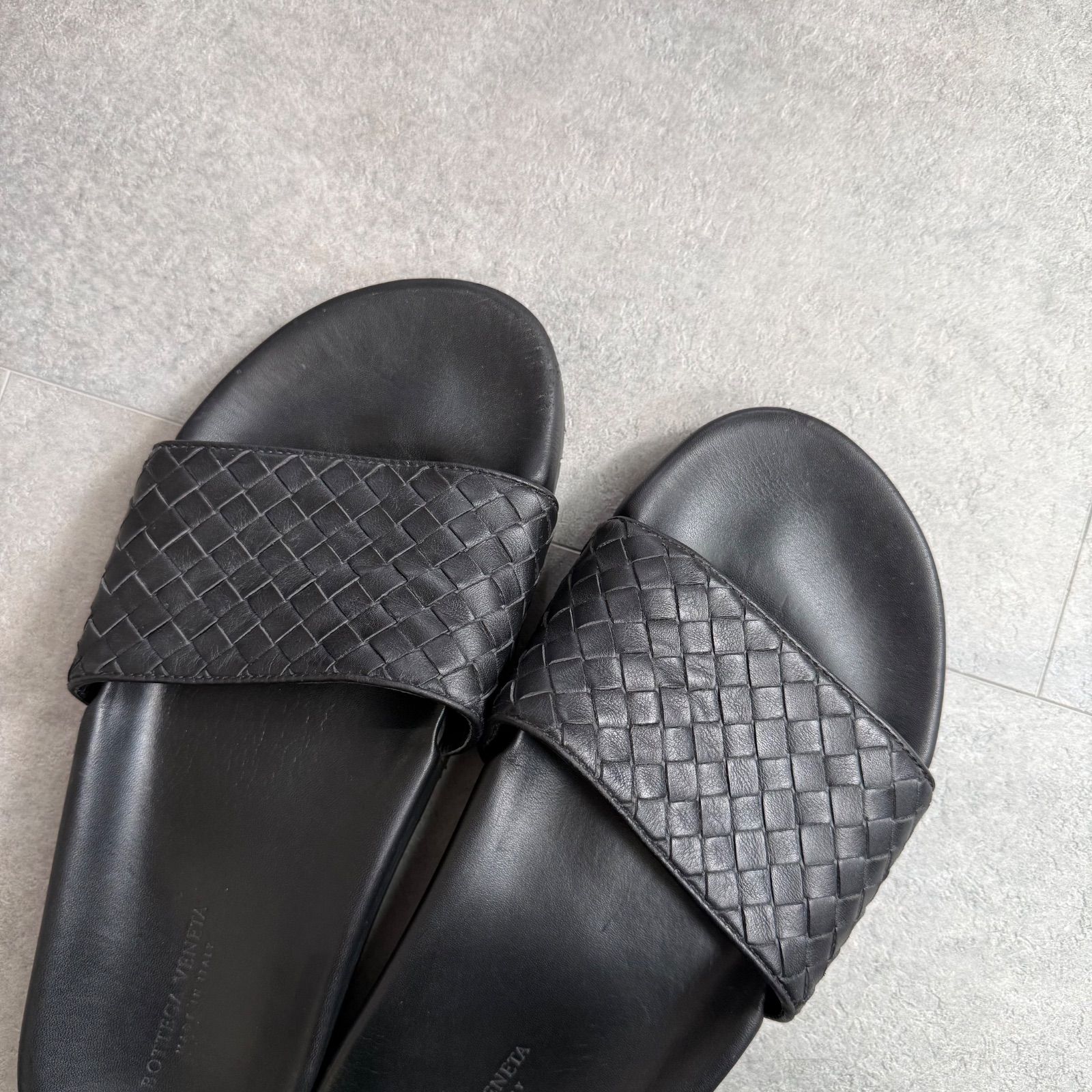 BOTTEGA VENETA ボッテガヴェネタ イントレチャート レザー サンダル 