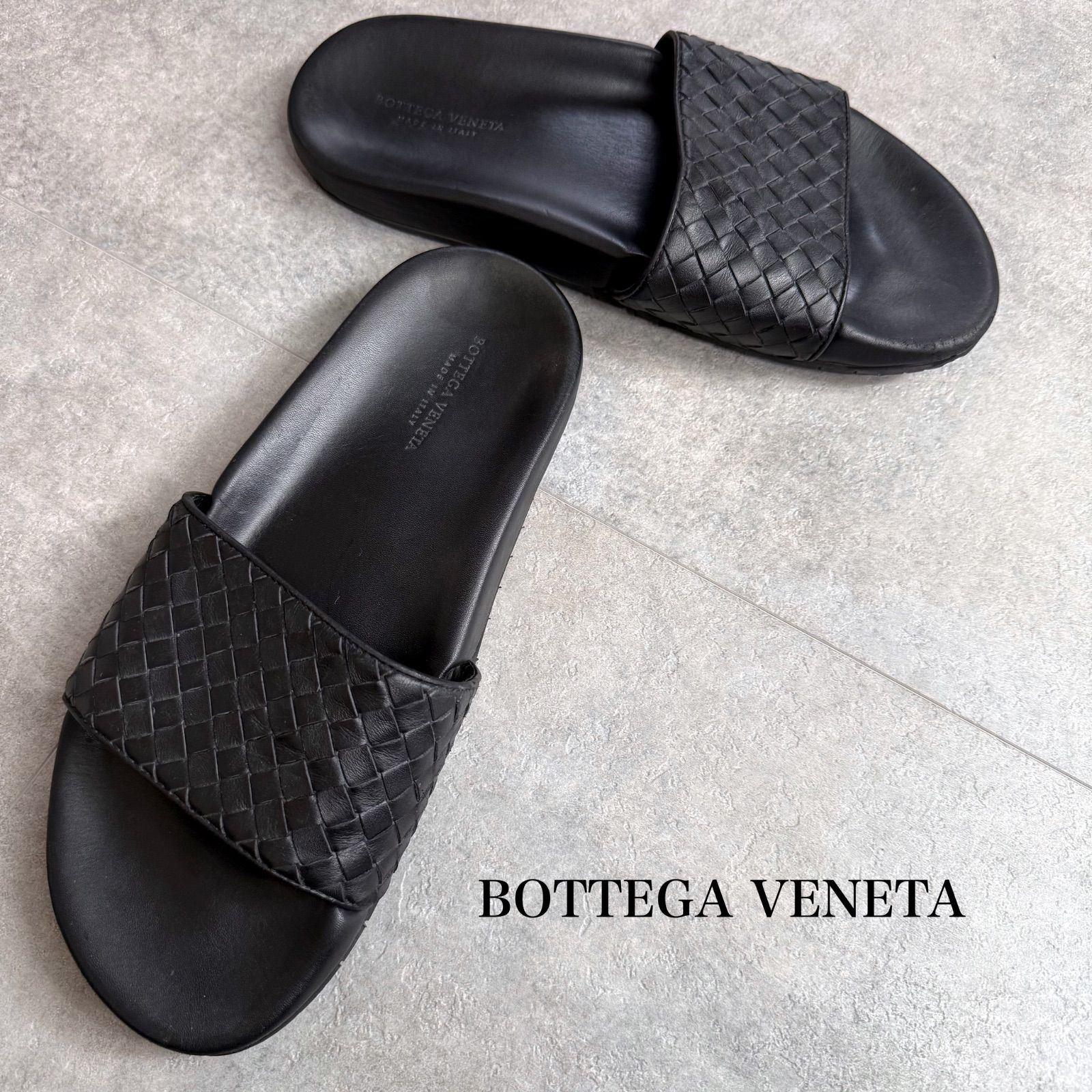 BOTTEGA VENETA ボッテガヴェネタ イントレチャート レザー サンダル 