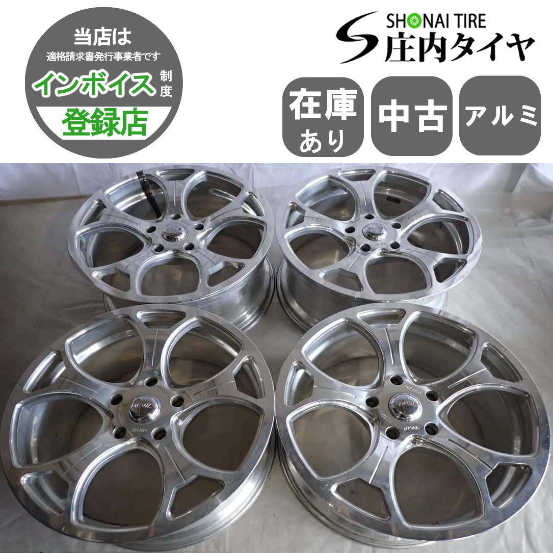 4本SET 会社宛 送料無料 22×10J MKW MK-F300アルミ 5穴 PCD 150mm +58 ハブ径110 レクサス LX500 ランドクルーザー200 シグナス NO,F6529