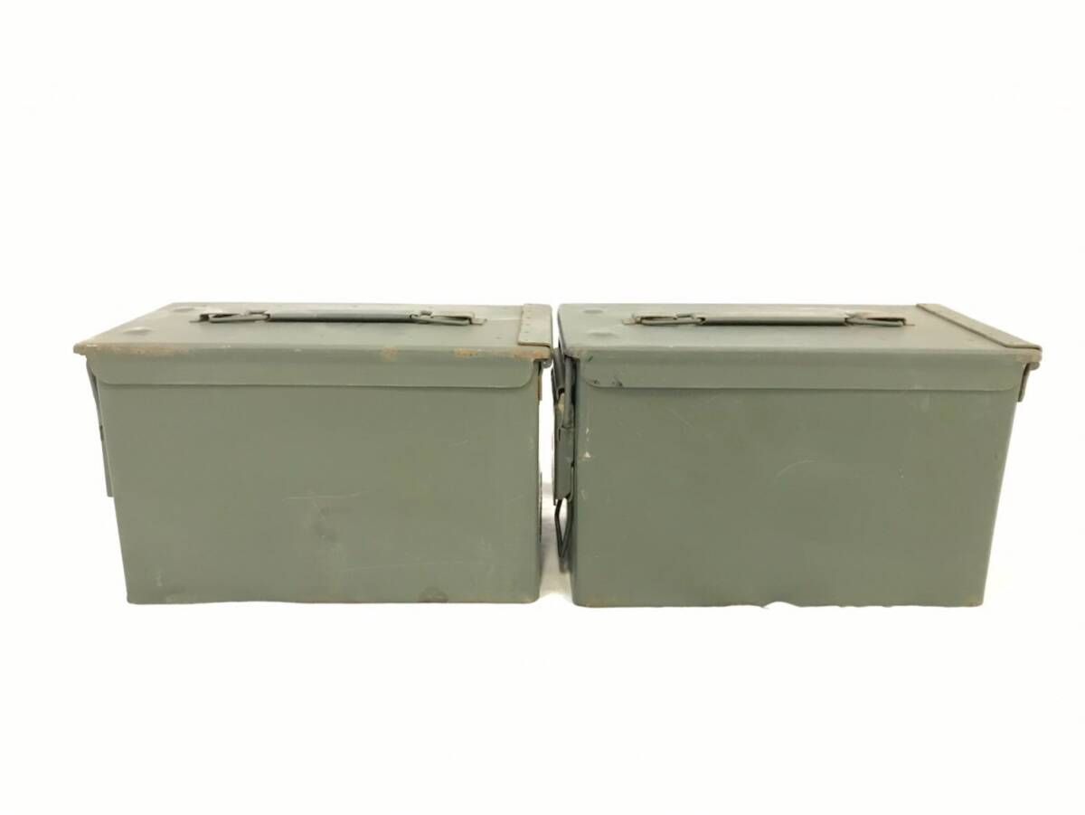米軍放出品】アンモボックス アンモ缶 2個 ミリタリー アーモ缶