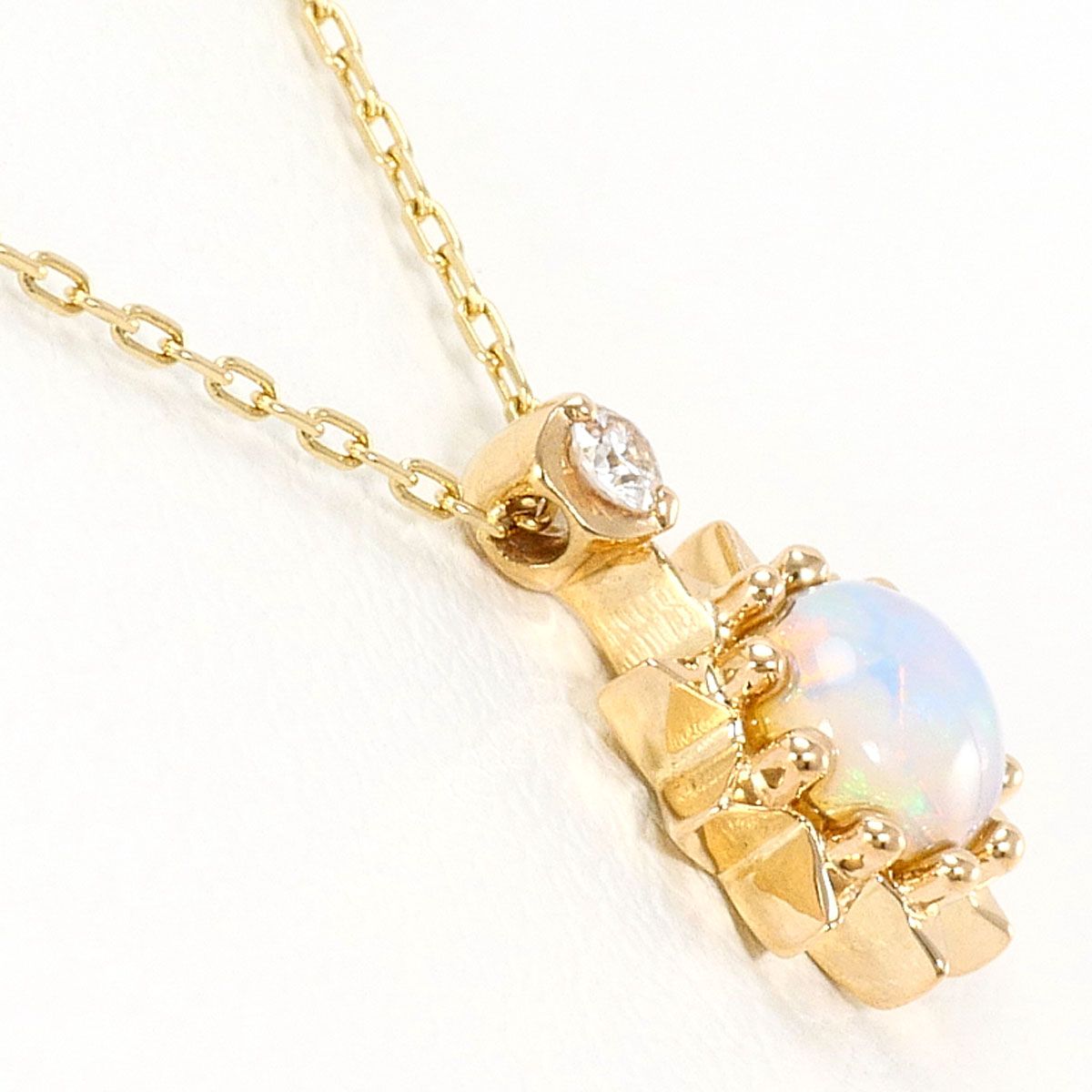 スタージュエリー STAR JEWELRY K10YG ネックレス オパール 