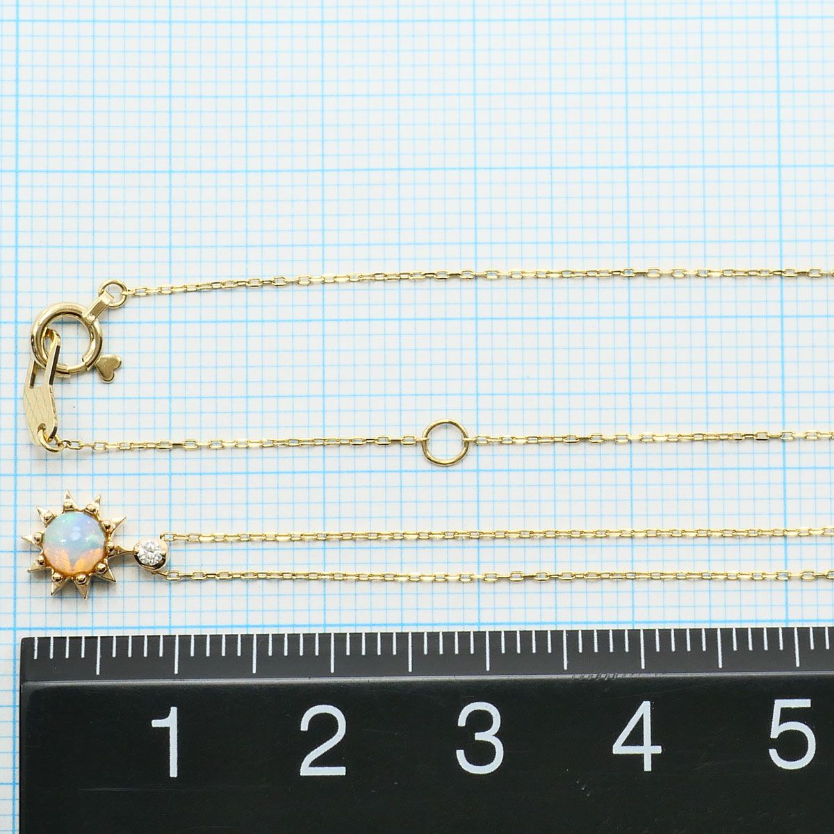 スタージュエリー STAR JEWELRY K10YG ネックレス オパール 