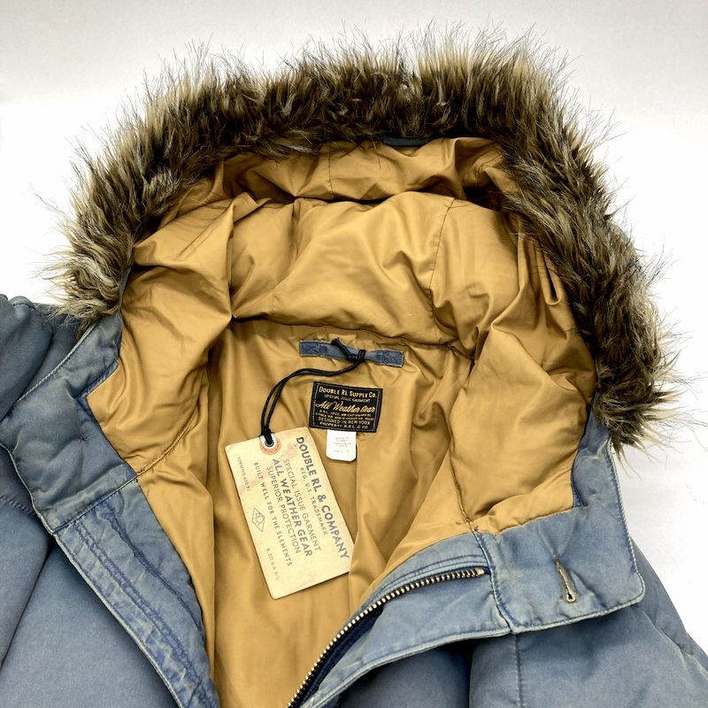 RRL ダブルアールエル Arden フェイクファートリムキルテッド 
