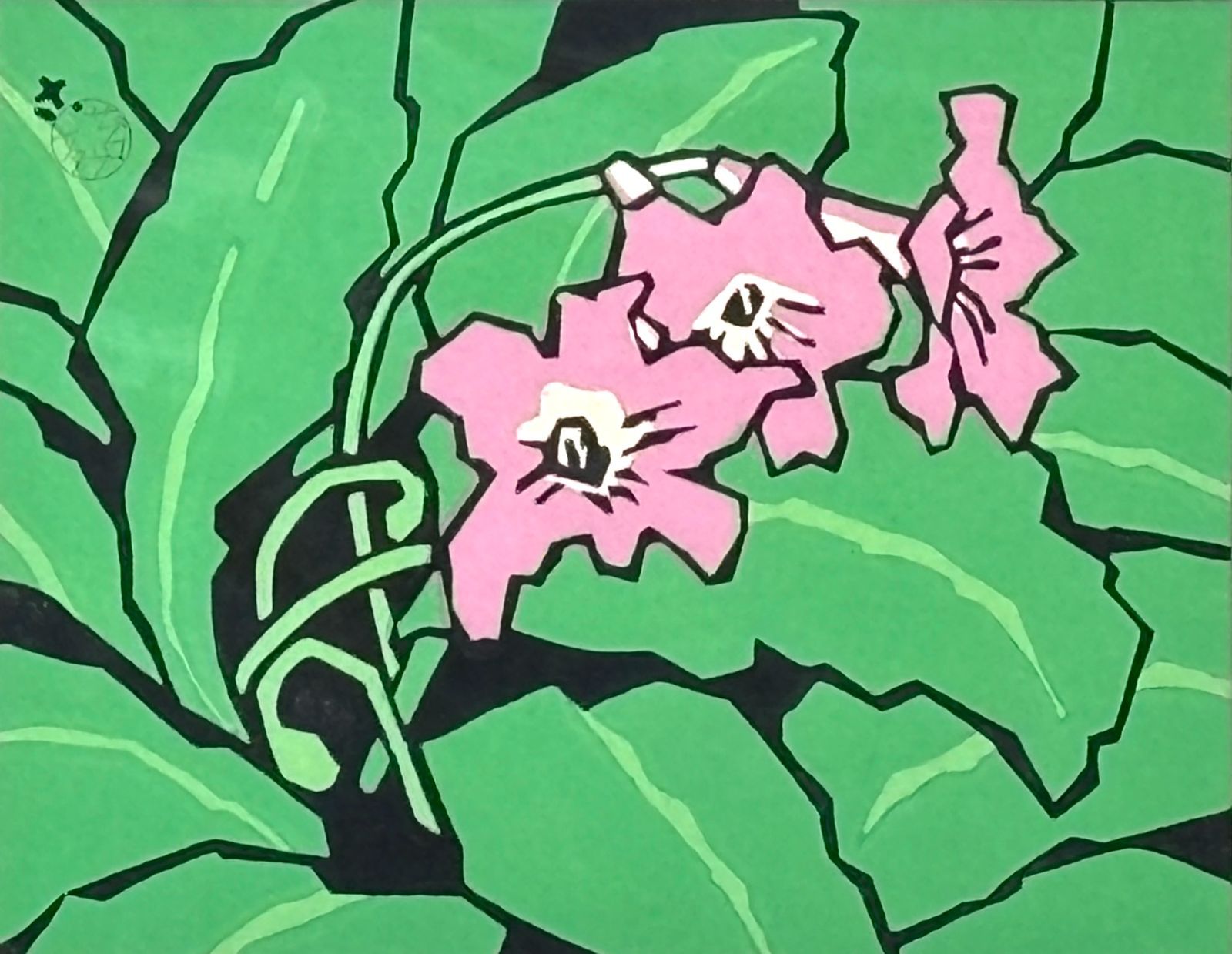 宮田三郎 桔梗 木版画 印 かぶせ箱 絵画 額装 真作【☆n-9】 - メルカリ