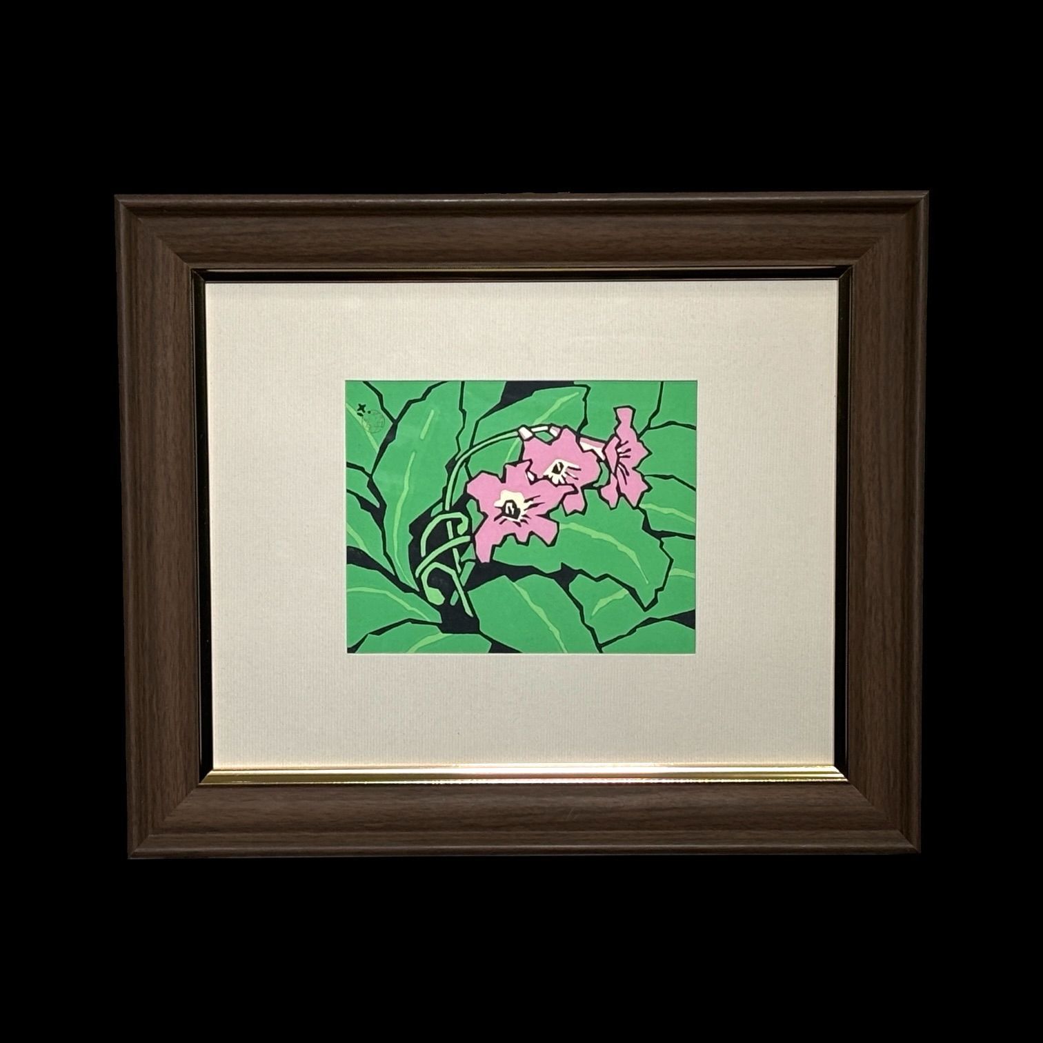 宮田三郎 桔梗 木版画 印 かぶせ箱 絵画 額装 真作【☆n-9】 - メルカリ