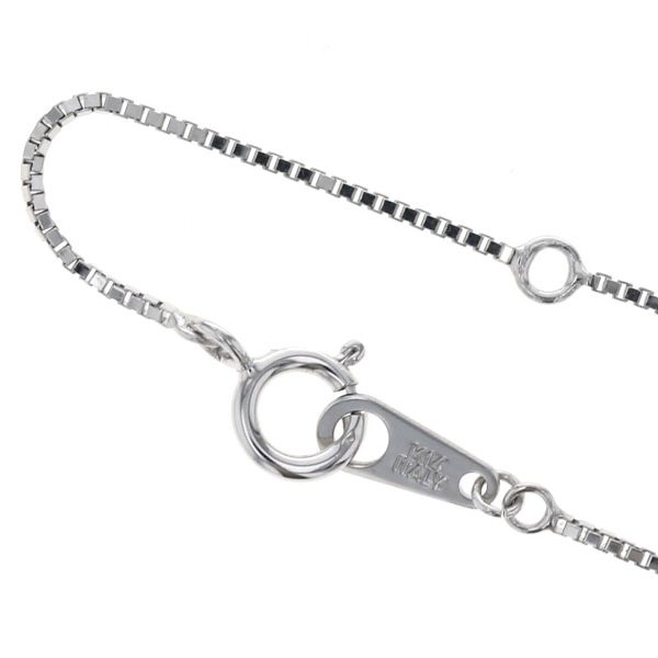 K14WG ホワイトゴールド ネックレス ダイヤモンド 0.30ct 3連 バー
