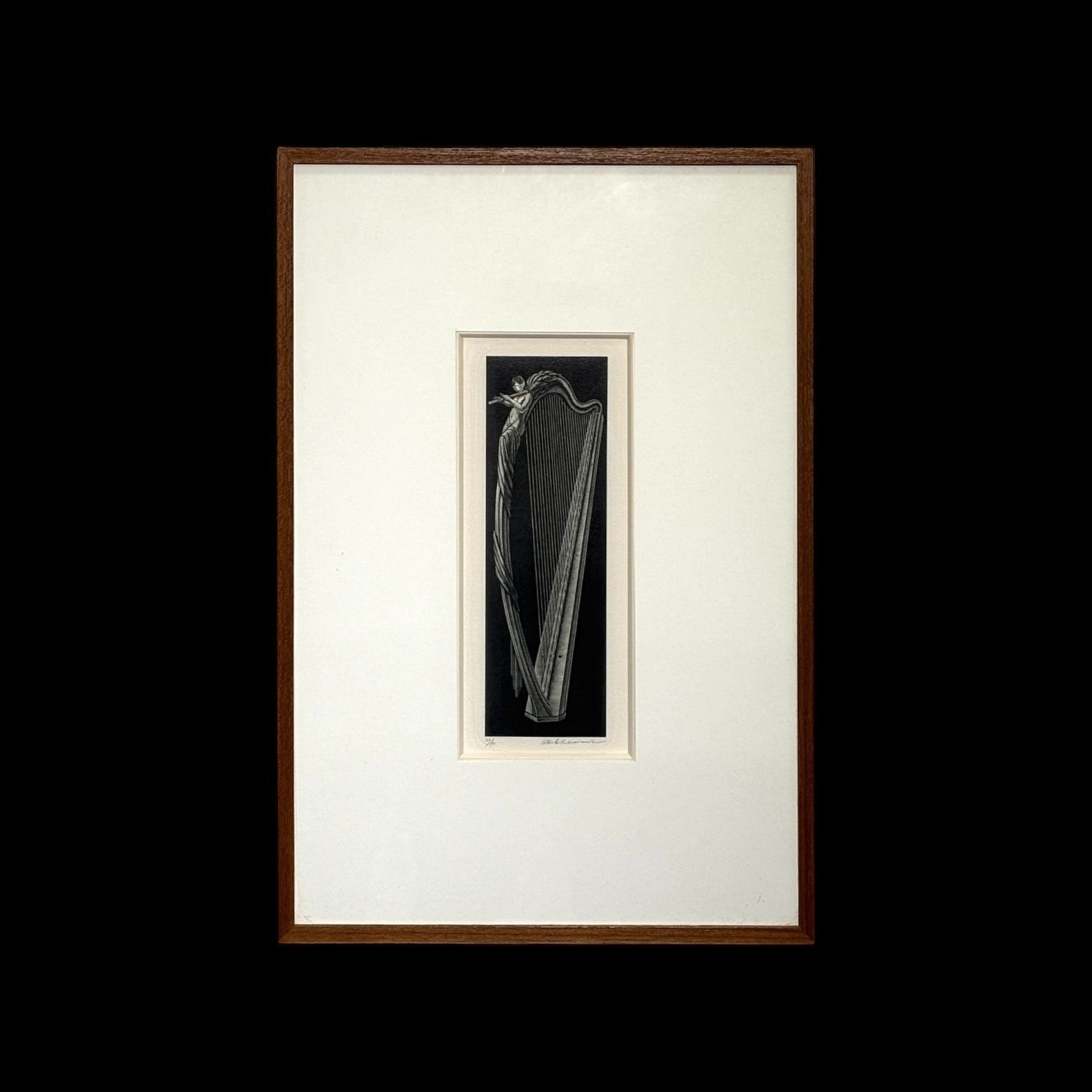 柄澤齊 死と変容 I-12 22/70 木口木版画 直筆サイン 紙箱 絵画 額装 真