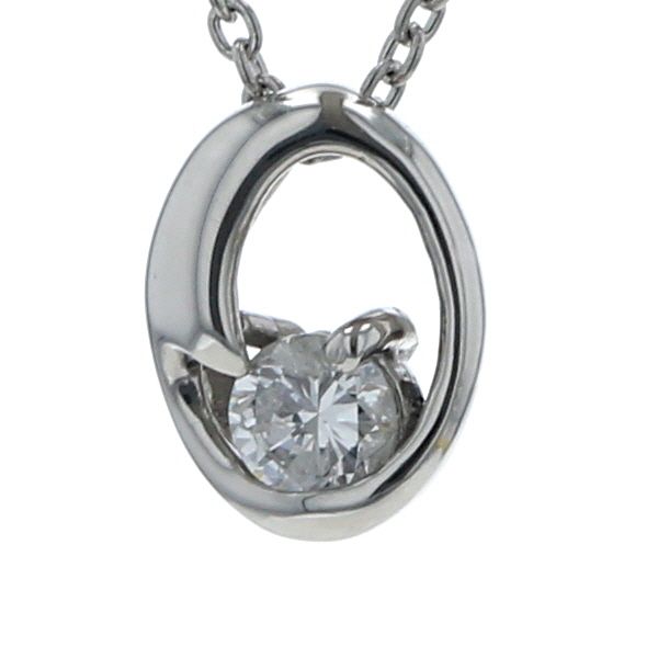 pt850 プラチナ ネックレス ダイヤ 0.19ct 限定 2.9g ネックレス Pt850 