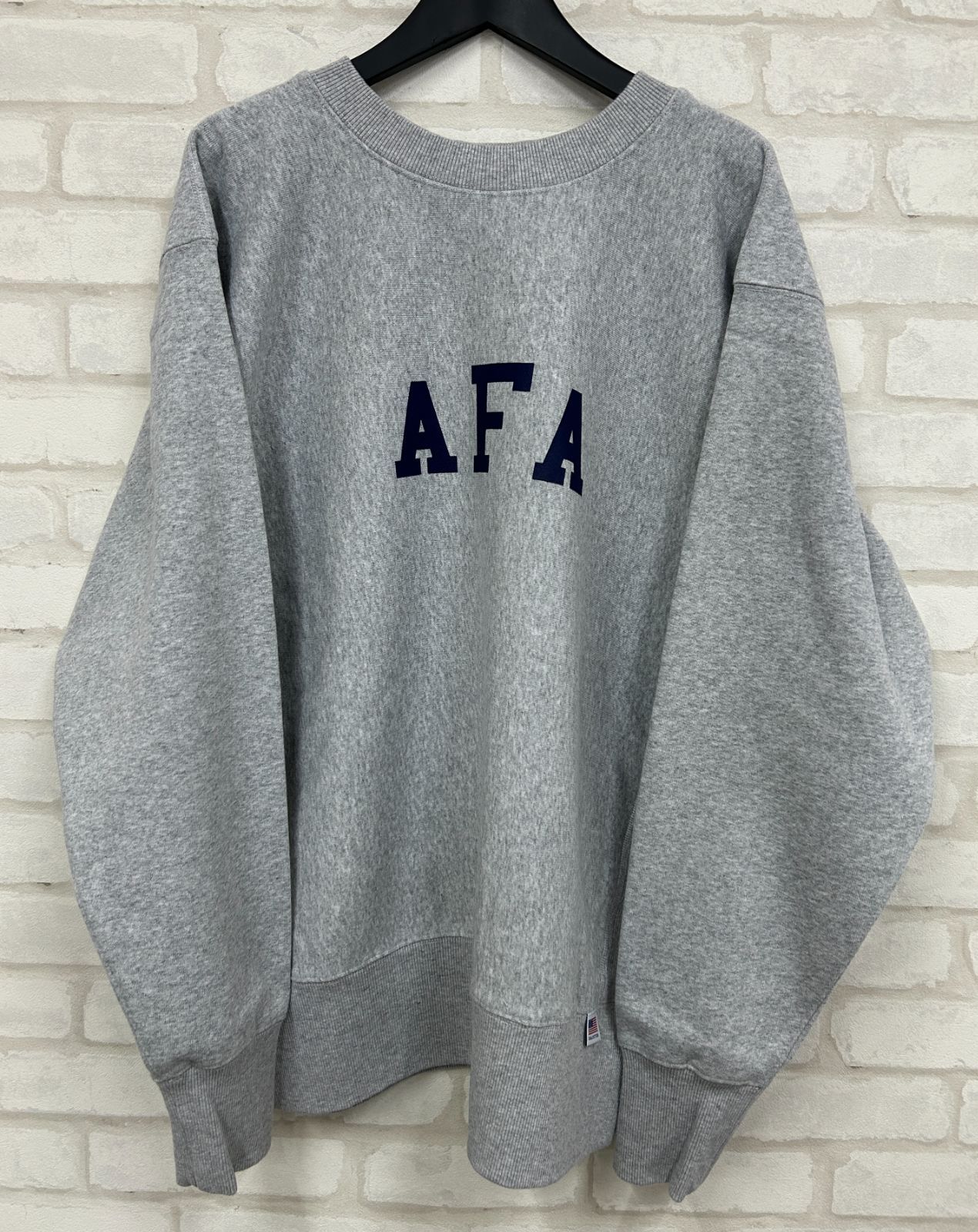 HOUSTON ヒューストン U.S.コットン AFA プリント スウェットシャツ 