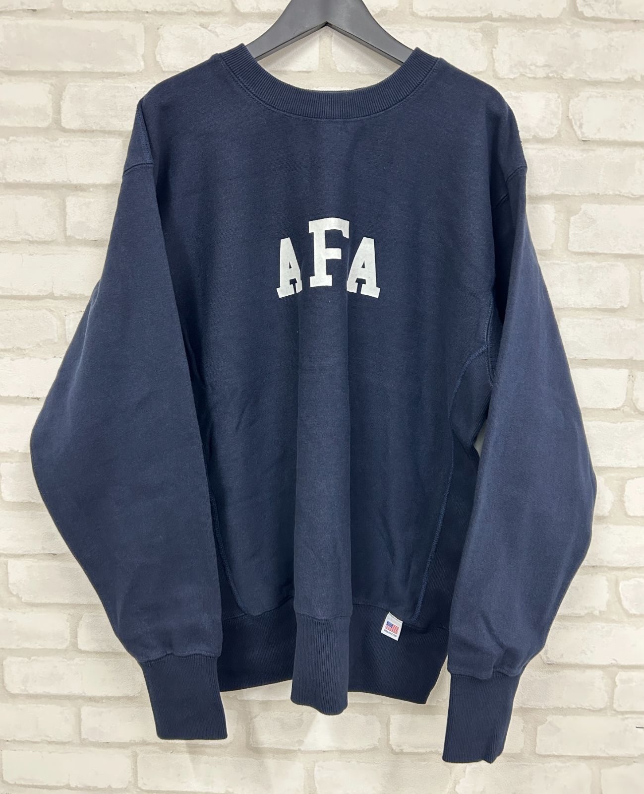 HOUSTON ヒューストン U.S.コットン AFA プリント スウェットシャツ 
