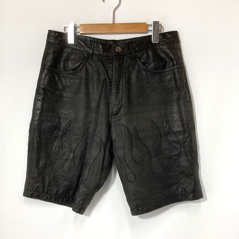 Harley Davidson ハーレーダビッドソン レザーハーフパンツ 牛革 70158