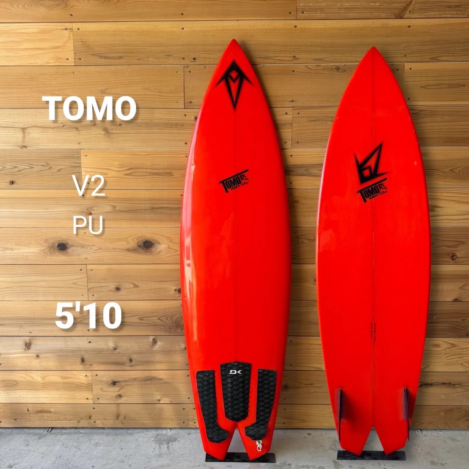 美中古 TOMO サーフボード V2 ダニエルトムソン PU オンフィン ツイン 