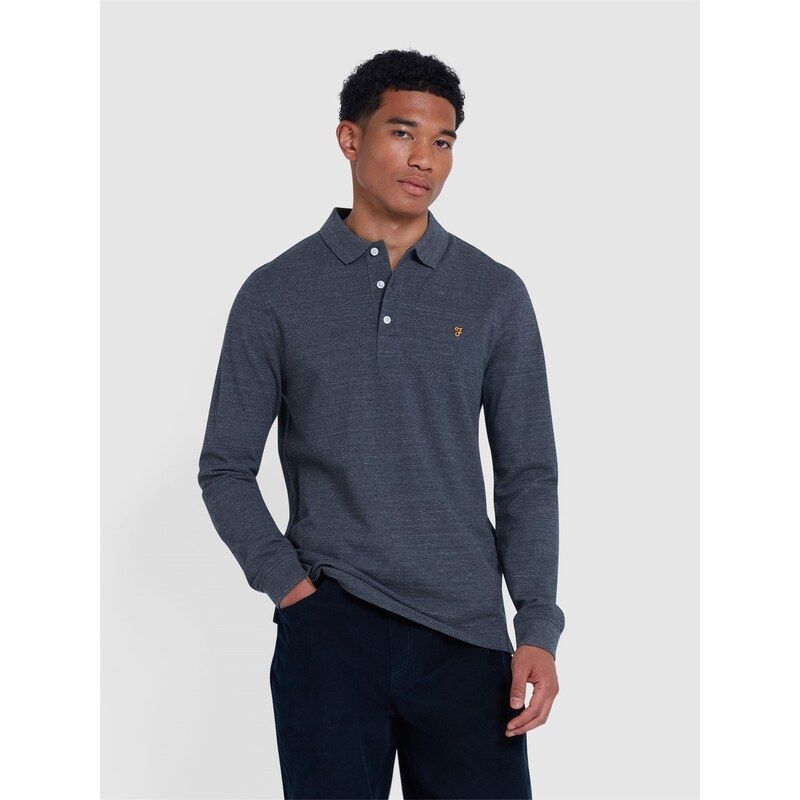 新品】FARAH ファーラー ポロシャツ グレー サイズ:L | 24AW ボーダー