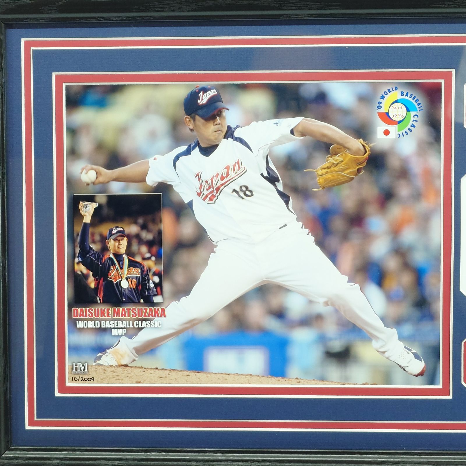 ☆松坂大輔 2009 WBC日本代表 MVP受賞 フォトプラーク 限定品 希少