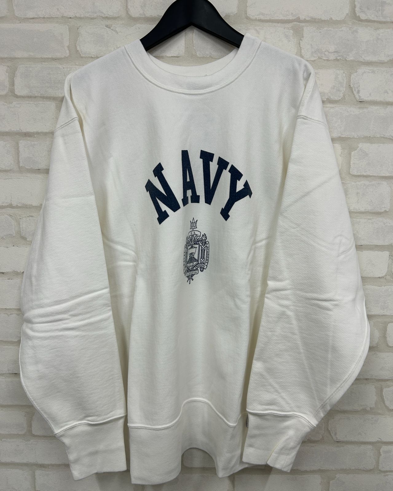 HOUSTON / ヒューストン PRINT U.S. COTTON R/V SWEAT(U.S.NAVY 
