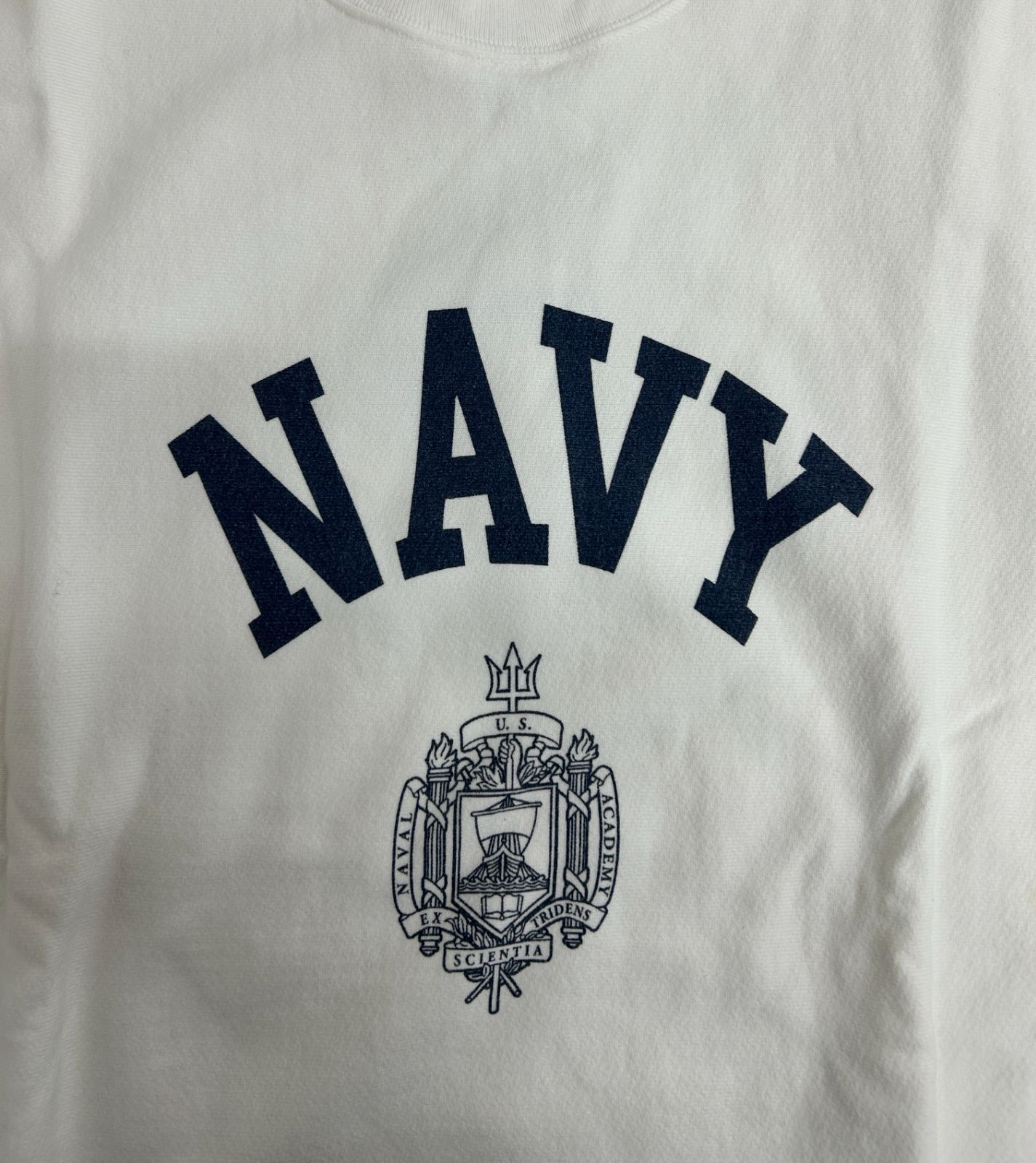 HOUSTON / ヒューストン PRINT U.S. COTTON R/V SWEAT(U.S.NAVY 