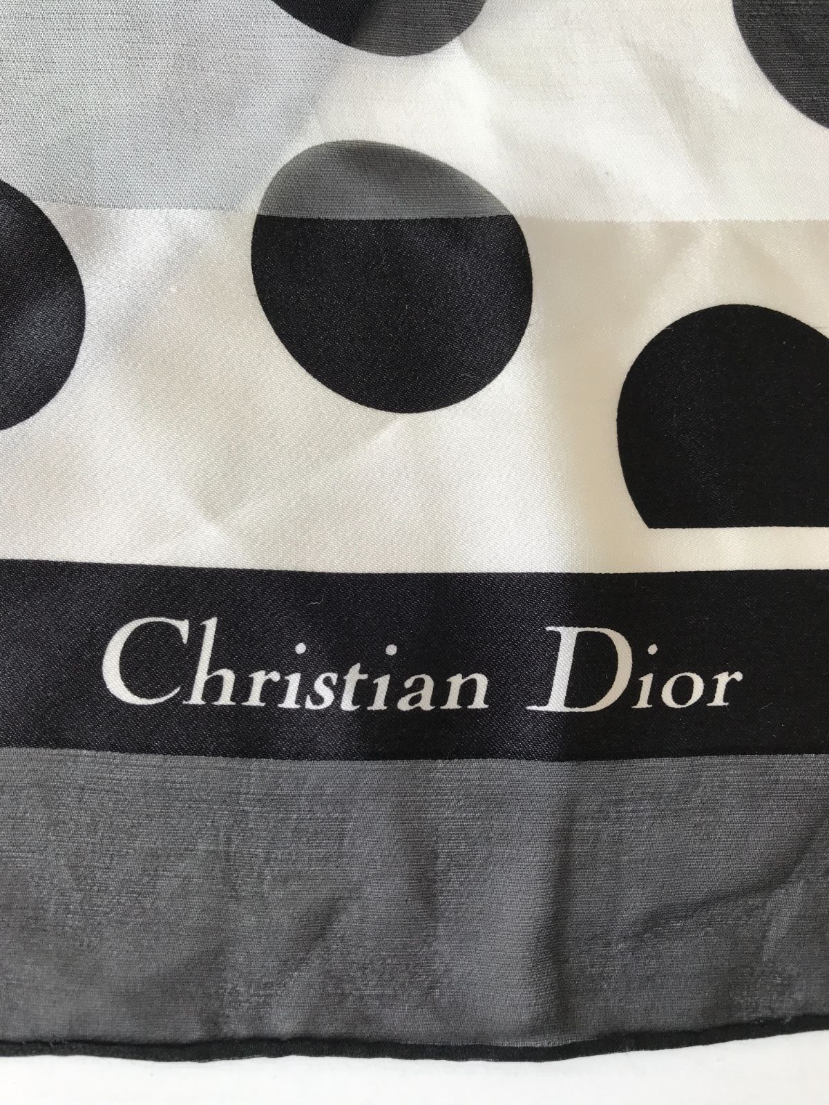 Christian Dior クリスチャンディオール 大判スカーフ 総柄 マルチ