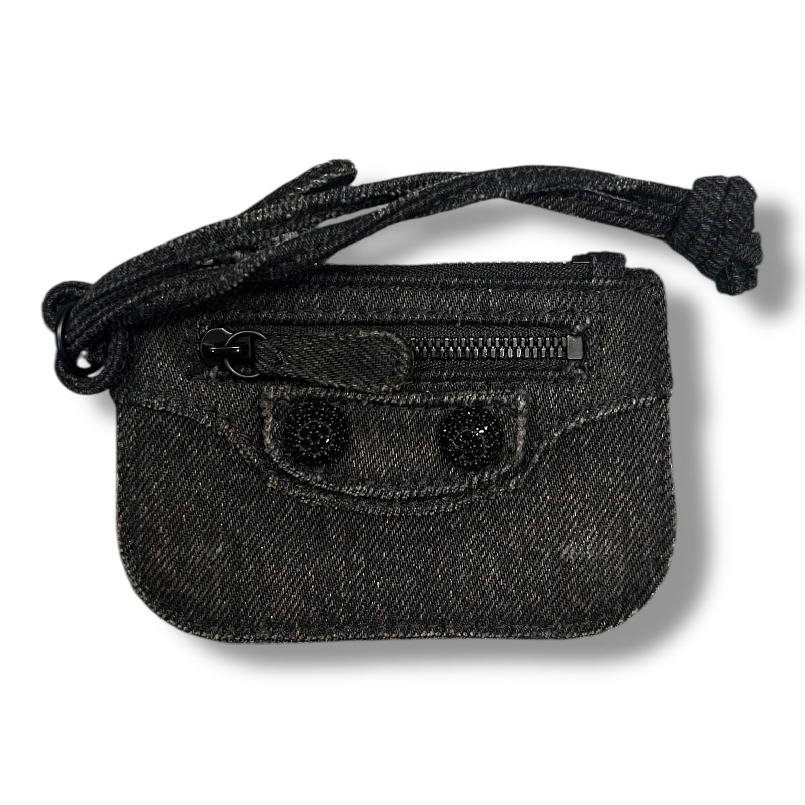 BALENCIAGA Le Cagole Rhinestone card case ルカゴールラインストーンケース 小銭入れ コインケース バレンシアガ 776769 2AAB9 1000 ブラック 1471A1
