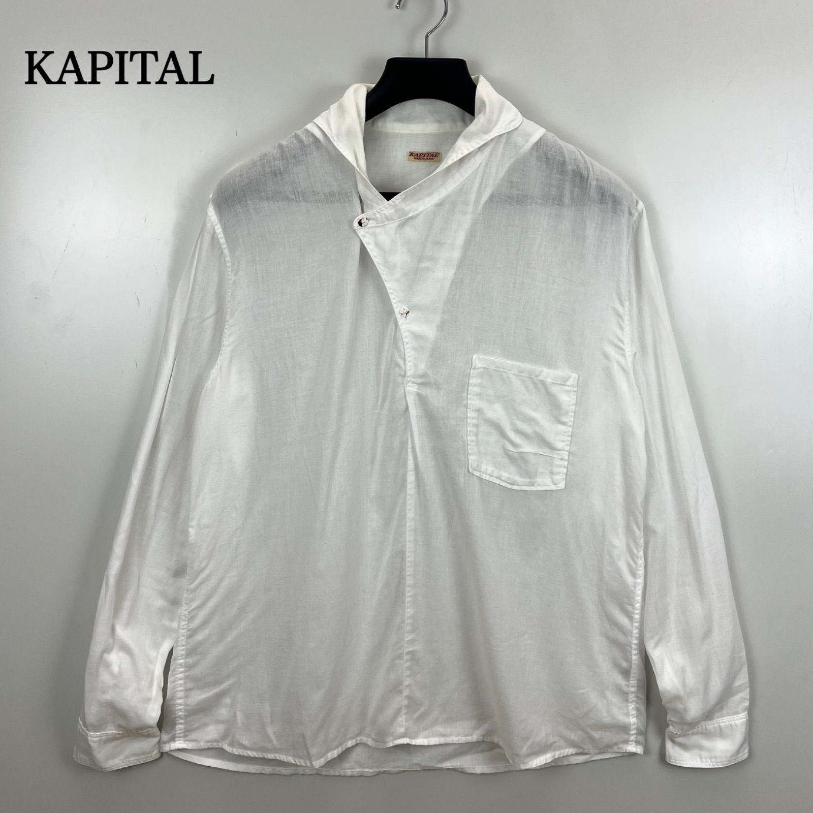 KAPITAL JAPAN made L/S gaze shirts XL K1703LS075 キャピタル