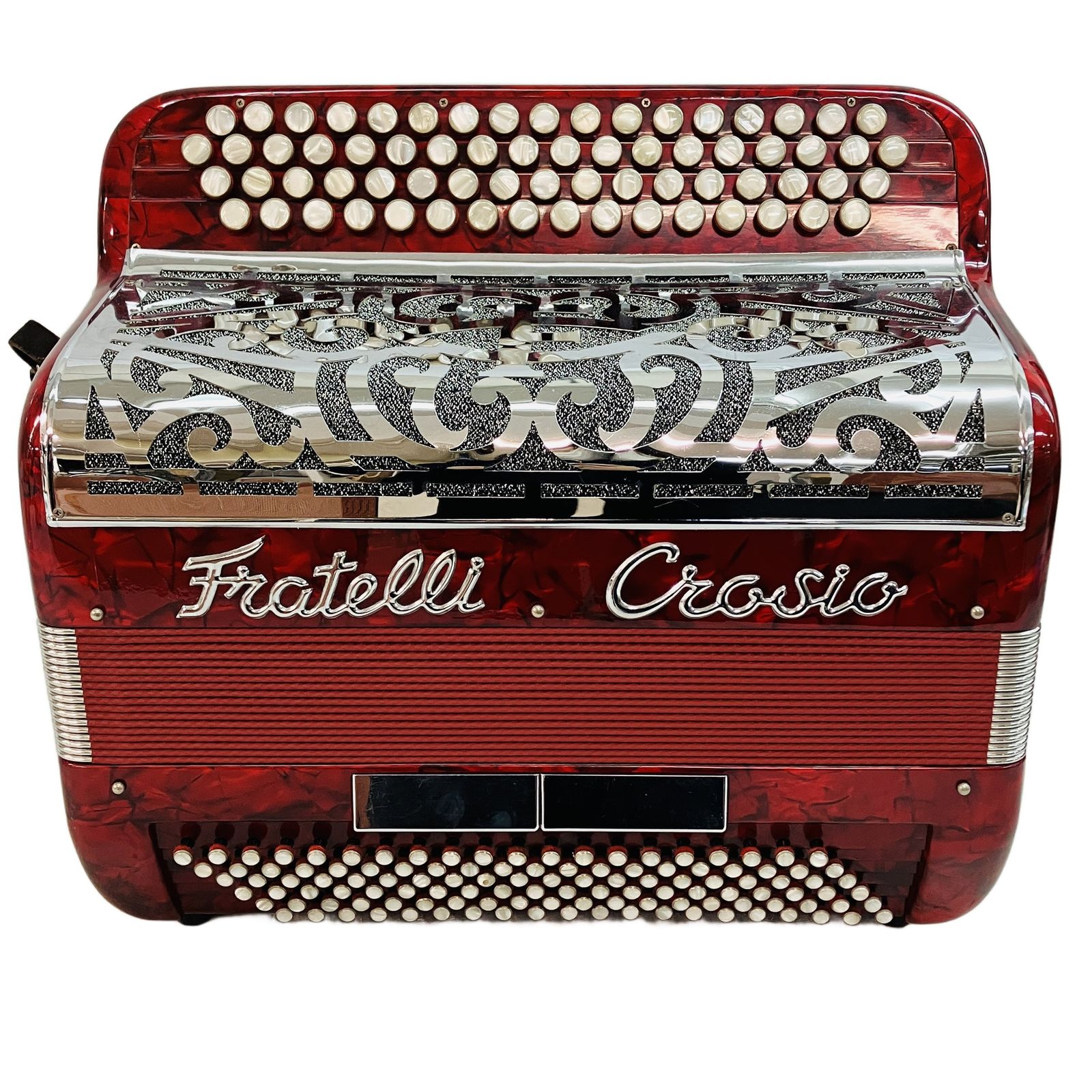 Fratelli Crosio クロッシオ ボタンアコーディオン ケース付き 鍵盤