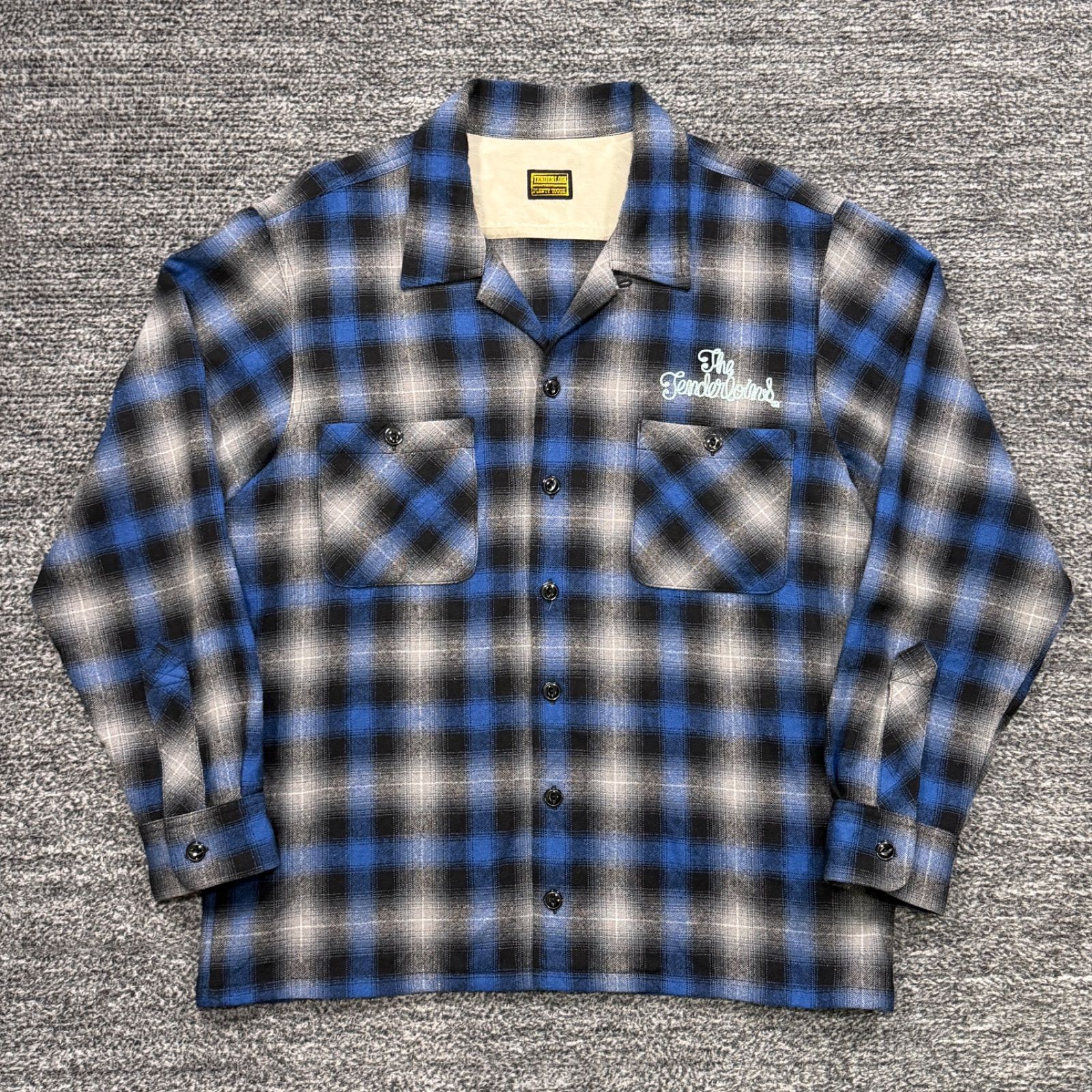 美品 Tenderloin T-WOOL SHT S テンダーロイン チェック ウール シャツ 