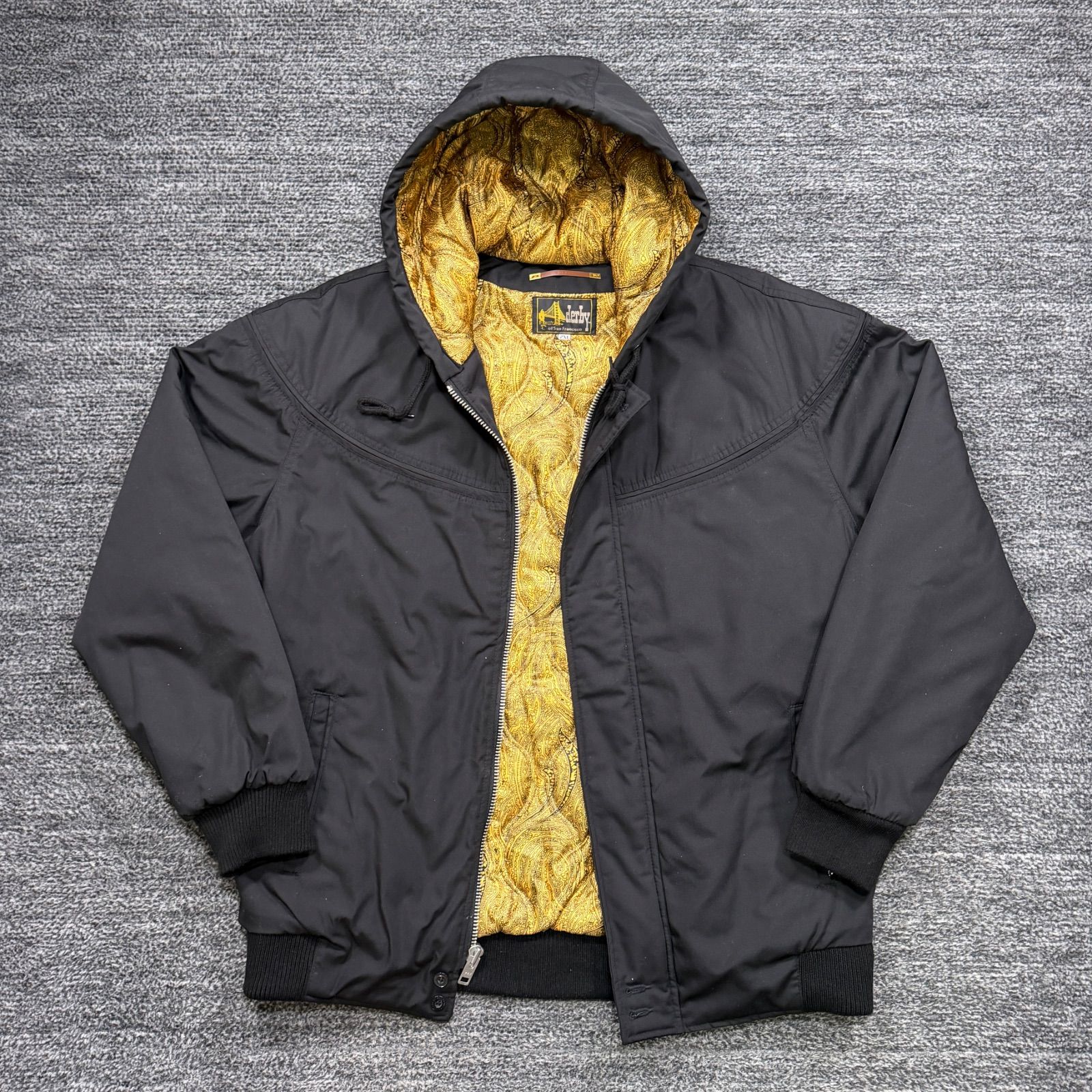 美品 derby of san francisco フードダービージャケット 2XL 黒 美品 derby of san francisco フードダービージャケット 2XL 黒